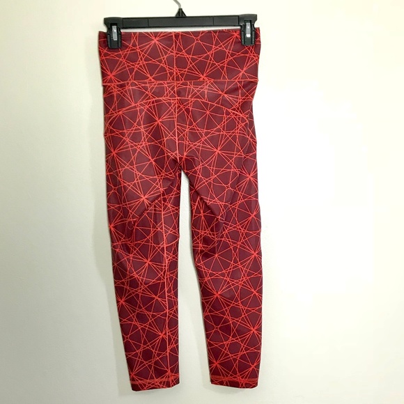 Adidas Rust Orange Climalite Spandex Leggings - Picture 2 of 5